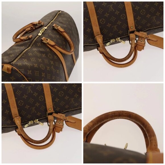 LOUIS VUITTON Monogram Keepall 55 Boston Bag M41424 LV Auth ar13732 - Picture 16 of 16